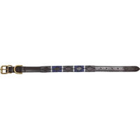Produktbild von Kieffer Hunde Leder Halsband Buenos Aires Schwarz mit Messingbeschlägen 37 cm