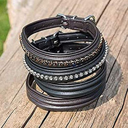 Kieffer Hundehalsband Ultrasoft Fashion Chain Light Grey Stones aus Edelstahl – Bild 1 von 2