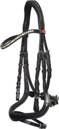 Produktbild von Kieffer Ilona Bb Light Trense mit Ultrashine Crystals und Pearls in Schwarz für Vollblut