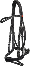 Produktbild von Kieffer Ilona Bb Trense für Ponys in White+Black mit Ultrashine Crystals aus Leder