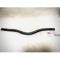 Produktbild von Kieffer Kandarenstirnband Ultrasoft 3113KST Schwarz mit weißen Steinen Größe Full
