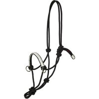 Produktbild von Kieffer Knotenhalfter Ruby für Ponys aus Nylon in Schwarz Rot Weiß