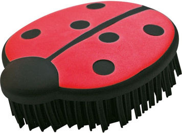 Kieffer Mini-Putzwunder Marienkäfer Tierfellentferner Bürste Rot aus Gummi – Bild 1 von 2