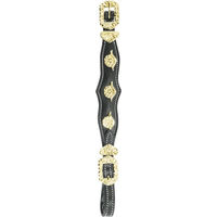 Produktbild von Kieffer Netzpfosten Isabella mit goldenen Beschlägen aus Leder