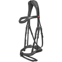 Produktbild von Kieffer Palmanova Trense aus Leder mit quadratischen Chromschnallen für Ponys in Schwarz