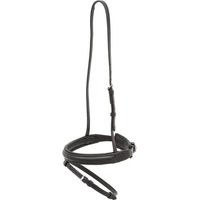 Produktbild von Kieffer Pferdehalfter Flash Comfort Lyon aus Leder mit verchromten Schnallen Schwarz