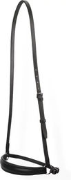 Produktbild von Kieffer Reithalfter für Pferde aus Leder mit Messingbeschlägen in Schwarz
