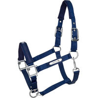 Produktbild von Kieffer Satin Shine Nylon-Stallhalfter für Pferde in Blau Grösse Pony
