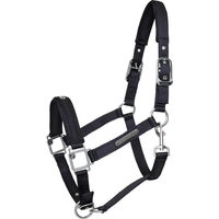 Produktbild von Kieffer Satin Shine Nylon-Stallhalfter für Ponys in Schwarz