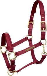 Kieffer Satin Shine Stallhalfter aus Nylon für Ponys in Rot – Bild 1 von 2