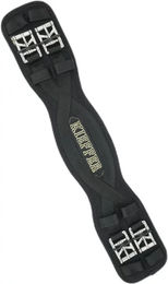 Produktbild von Kieffer Sattelgurt Air-Tex mit großen Rollenschnallen in Schwarz