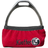 Produktbild von Kieffer Steigbügelüberzug aus Fleece in Rot für Pferde