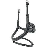 Produktbild von Kieffer Stella Trense aus Leder mit quadratischen Chromschnallen in Schwarz für Warmblut