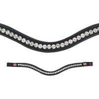 Produktbild von Kieffer Stirnband FlexiLoop für Pferde aus Leder in Schwarz