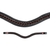 Produktbild von Kieffer Stirnband FlexiLoop für Pferde aus Leder in Schwarz