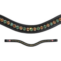 Produktbild von Kieffer Stirnband FlexiLoop für Pferde aus Leder in Schwarz