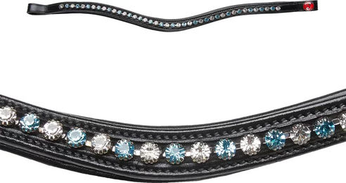 Produktbild von Kieffer Stirnband für Pferde aus Kunstleder in Schwarz