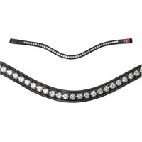 Produktbild von Kieffer Stirnband Stella Curved Ultrasoft für Pferde Schwarz