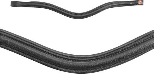 Kieffer Stirnband Ultrasoft Sue Curved mit Innenfütterung für Pferde – Bild 1 von 1