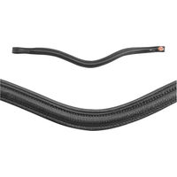 Produktbild von Kieffer Stirnband Ultrasoft Sue Curved mit Innenfütterung für Pferde