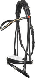 Produktbild von Kieffer Sylvie II Stirnriemen Leder Schwarz für Warmblut
