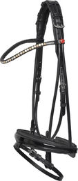 Produktbild von Kieffer Trense Sylvie II mit gebogenem Stirnband aus Leder Schwarz