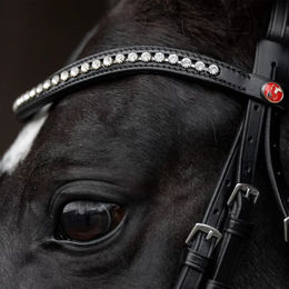 Produktbild von Kieffer Trensenzaum Comfort Paris aus Leder in Schwarz für Warmblut