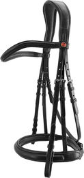 Kieffer Trensenzaum Ultrasoft SUE Lederstirnband für Warmblut in Schwarz – Bild 1 von 4