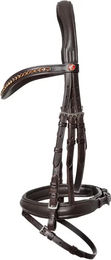 Produktbild von Kieffer Ultrasoft Haflinger Trense mit Curved Browband aus Leder