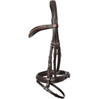 Produktbild von Kieffer Ultrasoft Haflinger Trense mit Curved Browband aus Leder