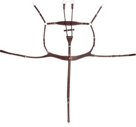 Produktbild von Kieffer Vorderzeug Palmanova Brustplatte aus Leder in Chestnut Braun für Warmblut Pferde