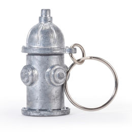 Kikkerland Wasserhydrant Anhänger aus Metall mit Zettelfach für Hundehalsbänder in Silber/Grau – Bild 1 von 10