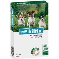 Produktbild von Kiltix Halsband für kleine Hunde gegen Zecken und Flöhe