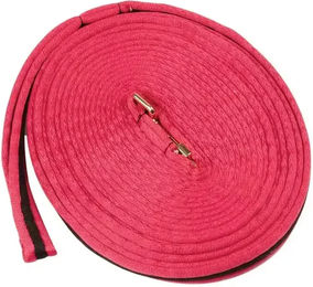 Kincade Brights Gepolsterte Longe für Pferde in Rosa Schwarz aus Baumwolle – Bild 1 von 2