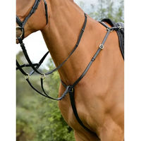 Produktbild von Kincade Brustblatt mit Martingal Classic aus Leder für Ponys in Schwarz