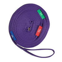 Produktbild von Kincade Lunge Line Longierleine mit Kreismarkierungen aus Nylon in Lila-Schwarz One Size