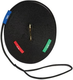 Produktbild von Kincade Zweistufige Longe mit runden Markierungen in Schwarz und Grau