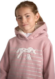 Produktbild von Kinder Kapuzenpullover Eden von Penelope Ikona aus Baumwolle in Rosa Silber