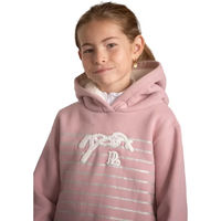 Produktbild von Kinder Kapuzenpullover Eden von Penelope Ikona aus Baumwolle in Rosa Silber