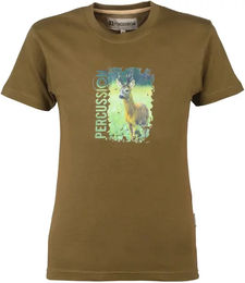 Produktbild von Kindercamiseta T-Shirt mit Siebdruck PERCUSSION in Grün
