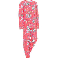 Produktbild von Kinderpyjama Equipage Liza aus Baumwolle bunt rosa rot Größe 6 Jahre