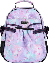 Kinderrucksack Equipage Klara für Mädchen in Silber Lila Bunt 38 cm x 31 cm x 12 cm – Bild 1 von 1