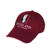 Produktbild von Kingsland Cap Classic Burgundy Unisex Baumwolle Rot