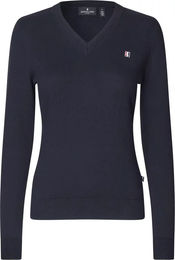 Kingsland Classic Damen V-Ausschnitt Pullover aus Baumwolle Blau Größe S – Bild 1 von 3