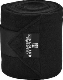 Kingsland Classic Fleece Gamaschen 2er Pack aus Polyester in Weiß oder Schwarz – Bild 1 von 2