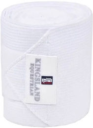 Produktbild von Kingsland Classic Gamaschen für Pferde aus Fleece in Weiß (2er Pack)