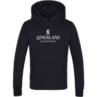 Produktbild von Kingsland Classic Hoodie Kinder aus Baumwolle Blau Rot Schwarz Größe 134/140