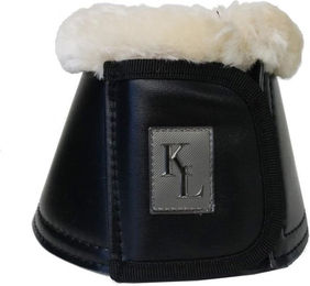 Kingsland Classic Hufglocken Gamaschen aus Kunstleder in Schwarz oder Weiß Größe S – Bild 1 von 2