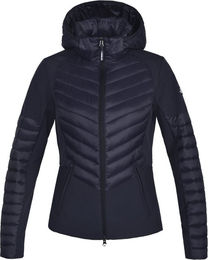 Kingsland Classic Hybrid Reitjacke Damen Blau XL mit Softshell-Einsatz – Bild 1 von 5