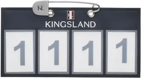 Kingsland Classic Kennzeichen mit 4 Fächern und Startnummern 2er-Pack – Bild 1 von 1